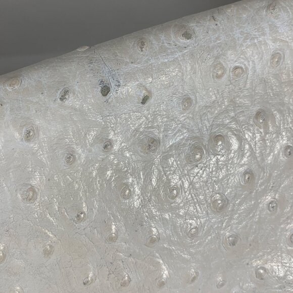 Brahmin Croc Embossed & Ostrich Leather Convertible Crossbody Clutch - Picture 4 of 15